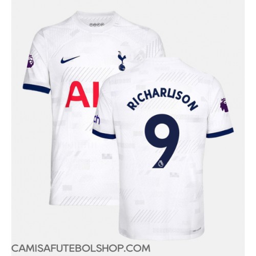 Camisa de time de futebol Tottenham Hotspur Richarlison Andrade #9 Replicas 1º Equipamento 2023-24 Manga Curta
